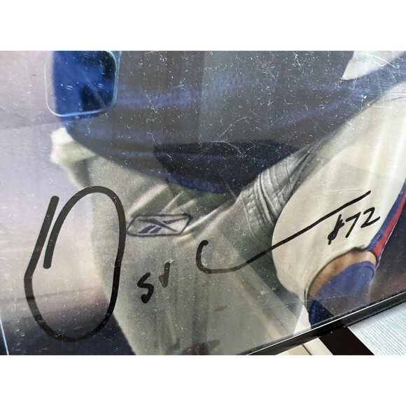 New York Giants Signed Photo NFL Football Osi Umenyiora Justin Tuck Framed 24x36 - Picture 2 of 5